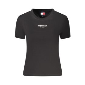 TOMMY HILFIGER NŐI RÖVID UJJÚ PÓLÓ FEKETE