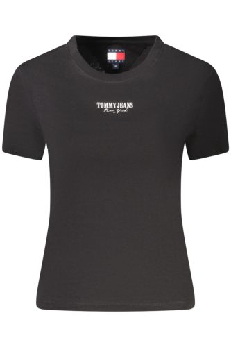 TOMMY HILFIGER NŐI RÖVID UJJÚ PÓLÓ FEKETE