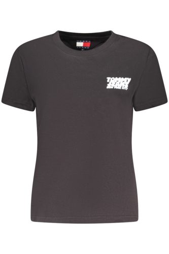 TOMMY HILFIGER RÖVID UJJÚ NŐI FEKETE PÓLÓ