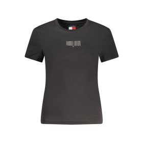 TOMMY HILFIGER NŐI RÖVID UJJÚ PÓLÓ FEKETE