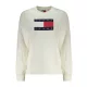 TOMMY HILFIGER NŐI CIPZÁRAS PULÓVER FEHÉR