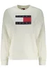 TOMMY HILFIGER NŐI CIPZÁRAS PULÓVER FEHÉR