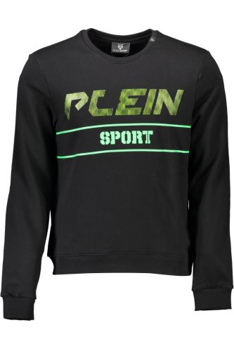 PLEIN SPORT PÓLÓ cipzár nélkül, FEKETE