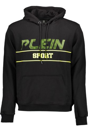PLEIN SPORT PÓLÓ cipzár nélkül, FEKETE