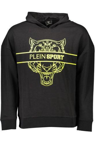 PLEIN SPORT PÓLÓ cipzár nélkül, FEKETE