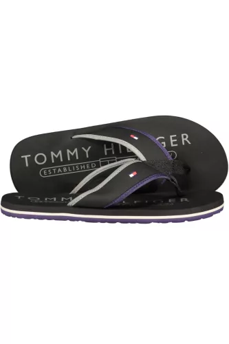 TOMMY HILFIGER FÉRFI FEKETE PAPUCS CIPŐ