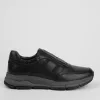 FÉRFI BŐR SNEAKER 3162 306 FEKETE