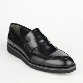 Férfi loafer cipő  7574 430 fekete