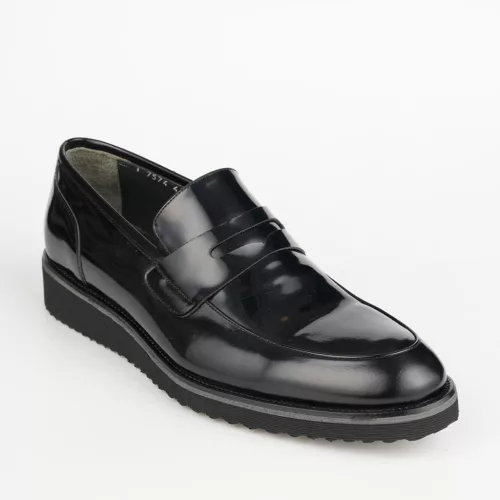 Férfi loafer cipő  7574 430 fekete
