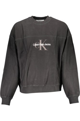 CALVIN KLEIN PULÓPÓL CIPZZÁR NÉLKÜL FEKETE FÉRFI