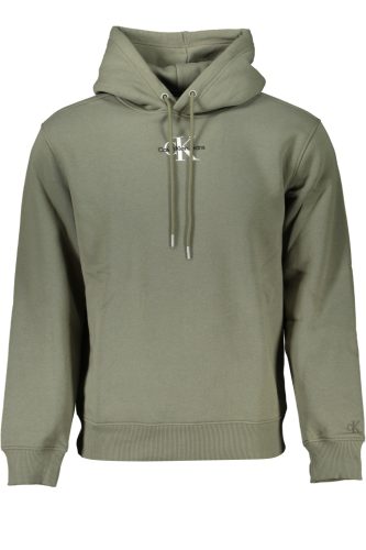 CALVIN KLEIN FÉRFI ZÖLD CIPZÁZATLAN PÓLÓ