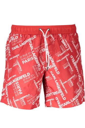 KARL LAGERFELD STRANDRUHÁZAT RUHA ALKATRÉSZEK MAN RED ALATT