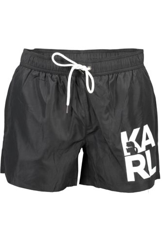 KARL LAGERFELD BEACHWEAR FÉRFI FÜRDŐRUHA FEKETE ALSÓ