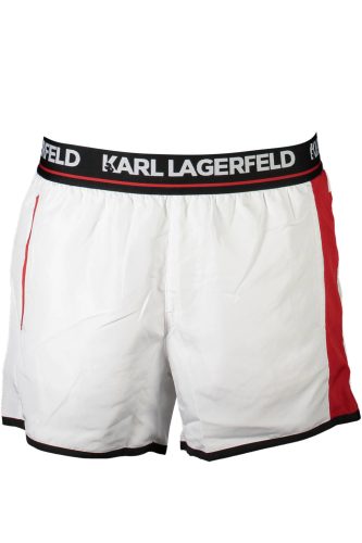 KARL LAGERFELD STRANDRUHA FÜRDŐRUHA RÉSZ FEHÉR FÉRFI ALATT