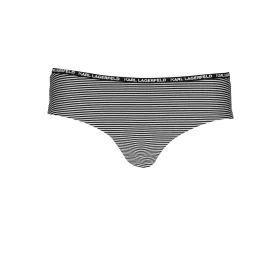 KARL LAGERFELD BEACHWEAR NŐI FÜRDŐRUHA ALSÓ FEKETE
