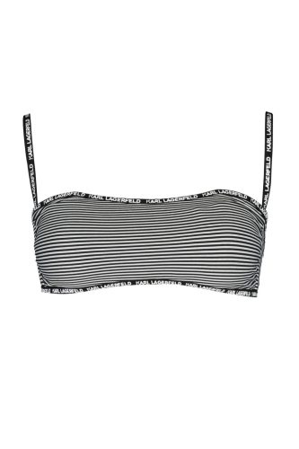 KARL LAGERFELD BEACHWEAR NŐI FÜRDŐRUHA FELSŐ FEKETE