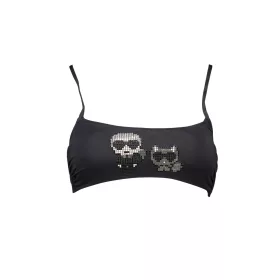 KARL LAGERFELD BEACHWEAR NŐI FÜRDŐRUHA FELSŐ FEKETE