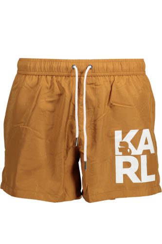 KARL LAGERFELD BEACHWEAR fürdőruha ALKATRÉSZEI MAN BROWN ALATT