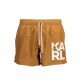 KARL LAGERFELD BEACHWEAR fürdőruha ALKATRÉSZEI MAN BROWN ALATT