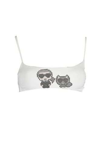 KARL LAGERFELD STRANDRUHA FELSŐ NŐI FÜRDŐRUHA, FEHÉR
