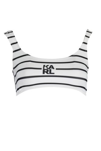 KARL LAGERFELD BEACHWEAR FÜRDŐRUHA FELSŐ NŐI FEHÉR