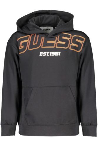 GUESS JEANS CIPZÁR NÉLKÜLI PULÓPÓL GYERMEKNEK FEKETE