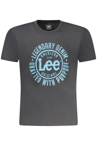 LEE FÉRFI RÖVID UJJÚ PÓLÓ, FEKETE