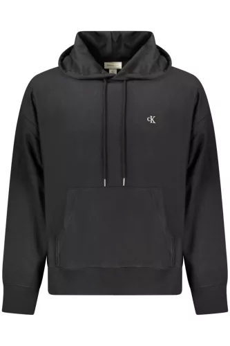 CALVIN KLEIN FÉRFI FEKETE CIPZÁROS PULÓVER