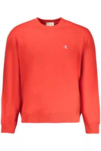 CALVIN KLEIN FÉRFI PIROS CIPZÁRAS PULÓVER