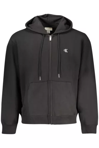 CALVIN KLEIN FÉRFI FEKETE CIPZÁROS PULÓVER