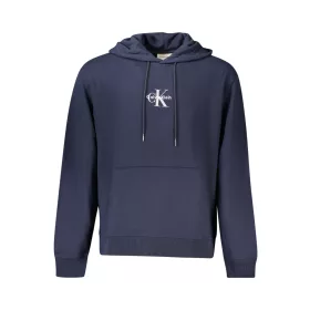 CALVIN KLEIN FÉRFI KÉK CIPZÁROS PULÓVER