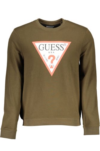 GUESS JEANS PULÓPÓL cipzár nélkül, MAN ZÖLD