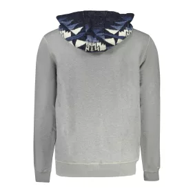 GUESS JEANS PULÓPÓL cipzár nélkül, FÉRFI SZÜRKE