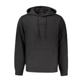 GUESS JEANS CIPZÁR NÉLKÜLI FÉRFI FEKETE PULÓVER