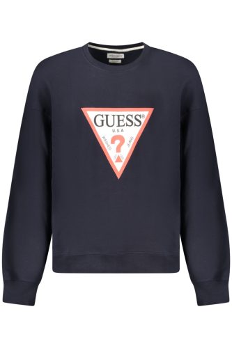 GUESS JEANS CIPZÁR NÉLKÜLI FÉRFI PULÓVER KÉK