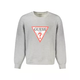 GUESS JEANS CIPZÁR NÉLKÜLI FÉRFI SZÜRKE PULÓVER