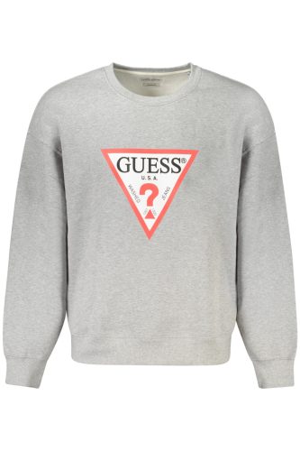 GUESS JEANS CIPZÁR NÉLKÜLI FÉRFI SZÜRKE PULÓVER
