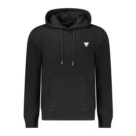 GUESS JEANS CIPZÁR NÉLKÜLI FÉRFI FEKETE PULÓVER