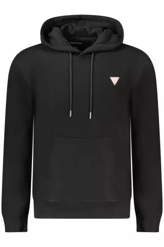 GUESS JEANS CIPZÁR NÉLKÜLI FÉRFI FEKETE PULÓVER