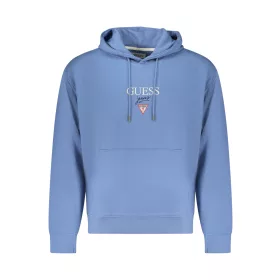 GUESS JEANS FÉRFI CIPZÁRAS PULÓVER, KÉK