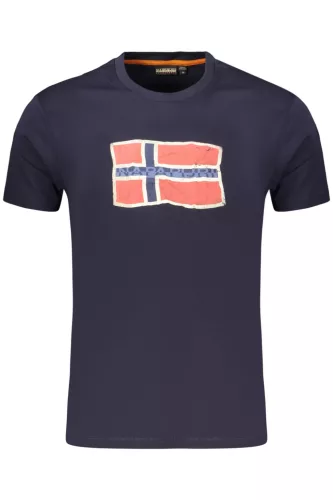 NAPAPIJRI FÉRFI RÖVID UJJÚ PÓLÓ, KÉK
