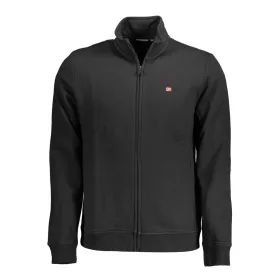 NAPAPIJRI FÉRFI CIPZÁRAS PULÓVER FEKETE