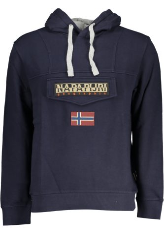 NAPAPIJRI FÉRFI KÉK CIPZÁZATLAN PÓLÓ