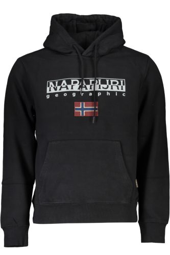 NAPAPIJRI FÉRFI FEKETE CIPZÁR NÉLKÜLI PÓLÓ