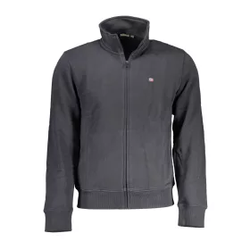 NAPAPIJRI FÉRFI CIPZÁRAS PULÓVER FEKETE