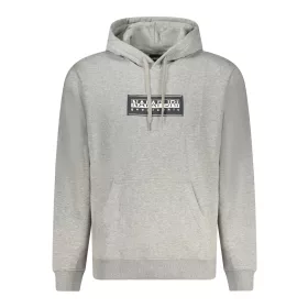 NAPAPIJRI FÉRFI SZÜRKE CIPZÁZATLAN PÓLÓ