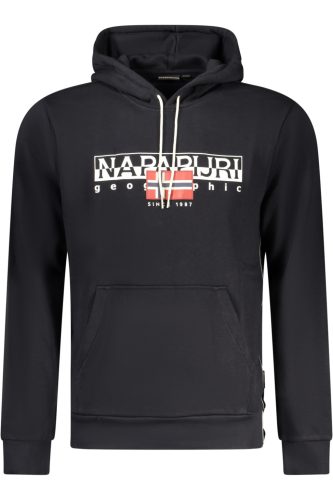 NAPAPIJRI FÉRFI FEKETE CIPZÁR NÉLKÜLI PÓLÓ
