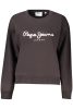 PEPE JEANS NŐI FEKETE CIPZÁROS PULÓVER