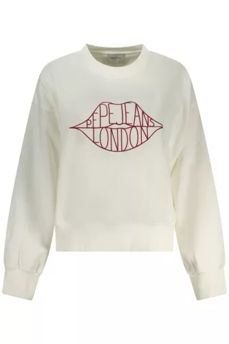 PEPE JEANS NŐI FEHÉR CIPZÁROS PULÓVER