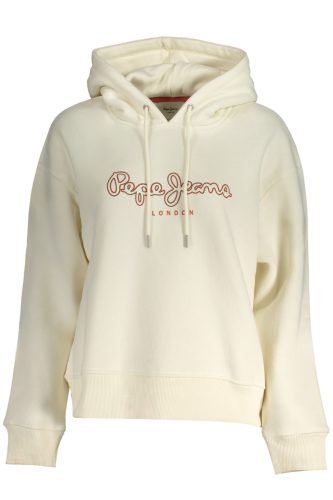 PEPE JEANS NŐI CIPZÁZAT NÉLKÜLI PÓLÓ, FEHÉR